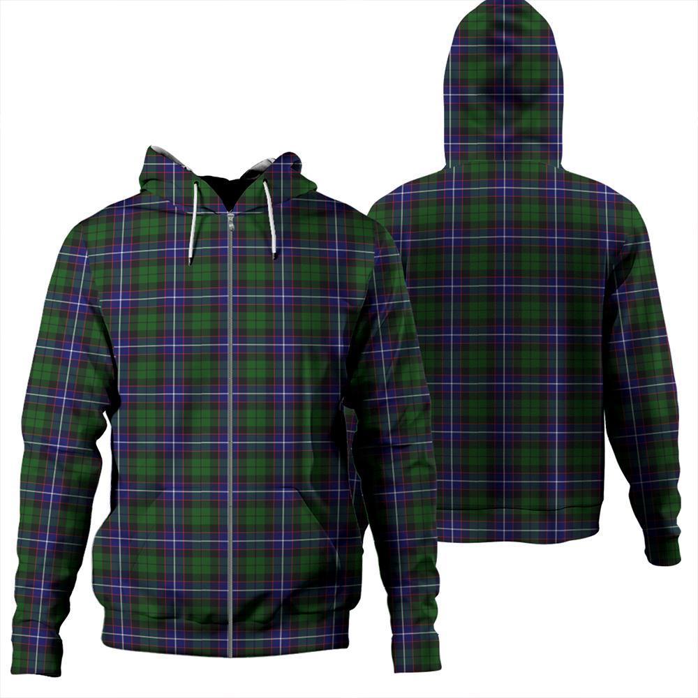 Russell Modern Tartan Classic Zipper Hoodie