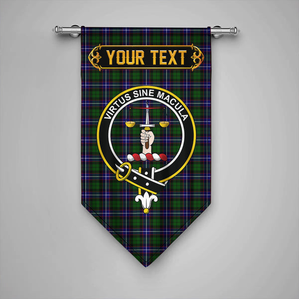 Russell Modern Clan Badge Tartan Gonfalon Personalize