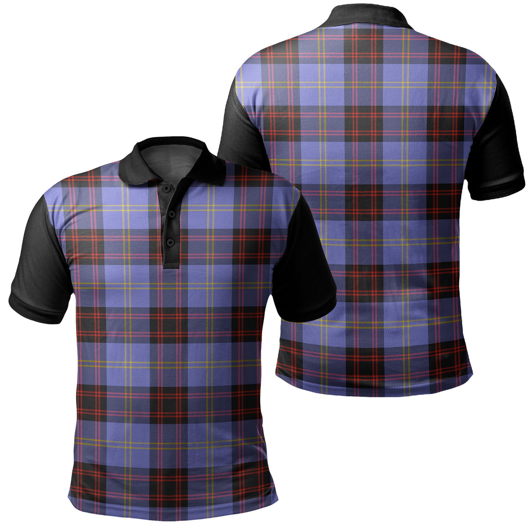 Rutherford Tartan Classic Polo Shirt Black Neck 1 Style