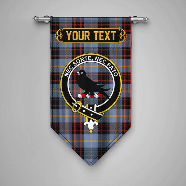 Rutherford Ancient Clan Badge Tartan Gonfalon Personalize