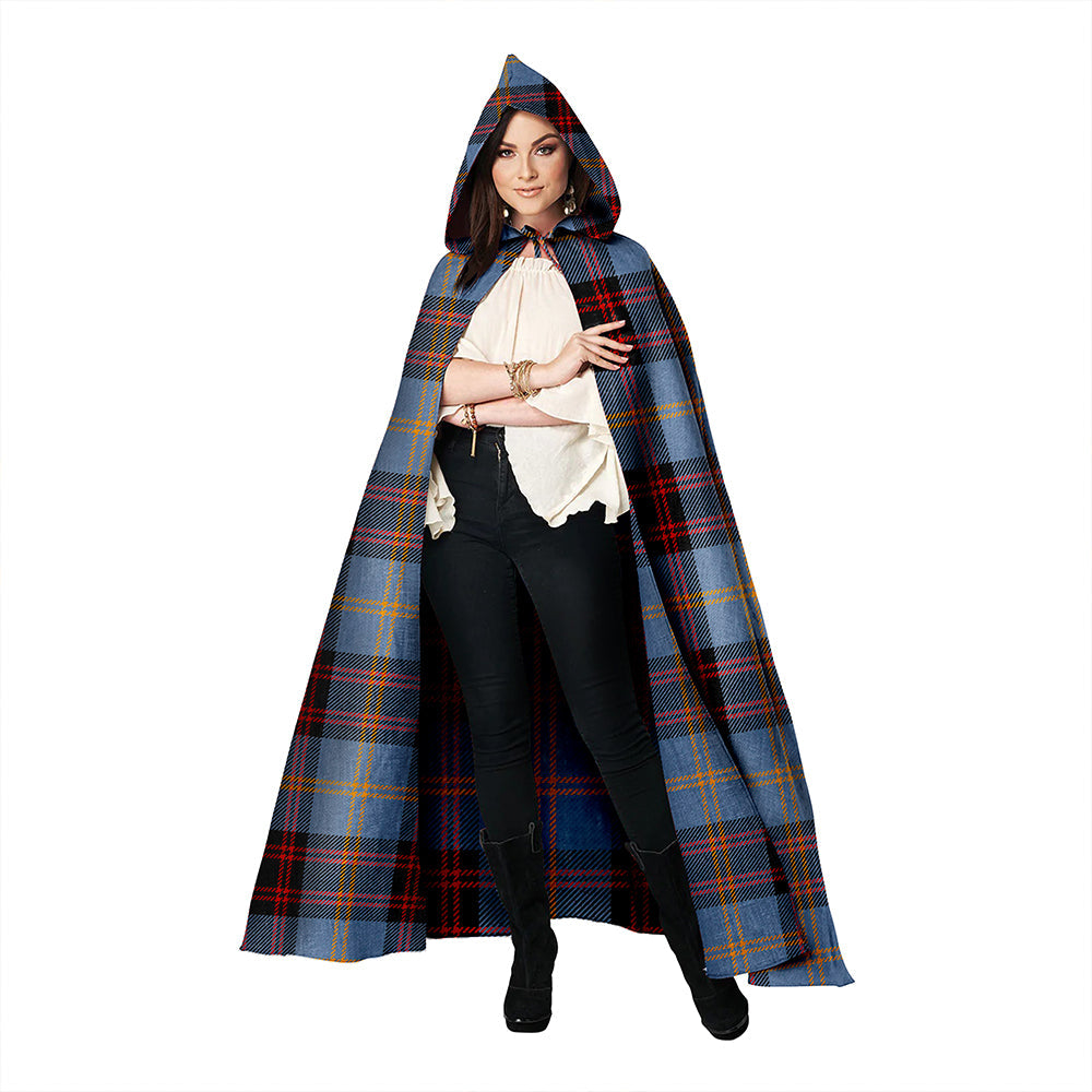 Rutherford Ancient Clan Badge Tartan Hooded Cloak