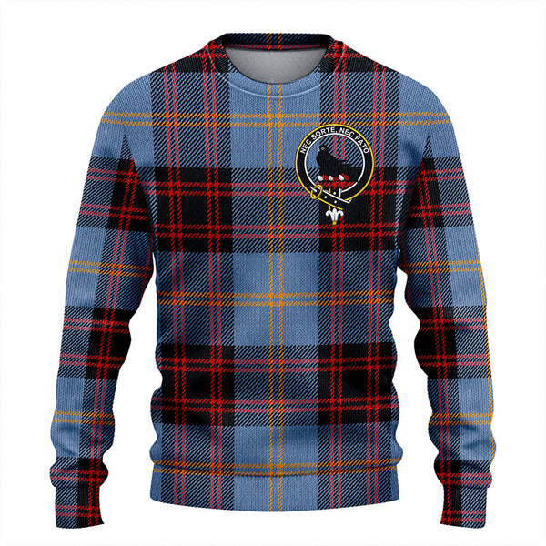 Rutherford Ancient Clan Badge Tartan Knitted Sweater