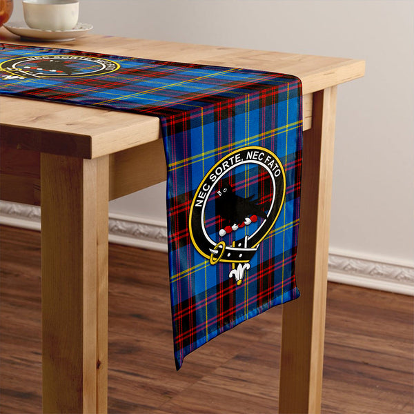 Rutherford Modern Clan Badge Tartan Table Runner