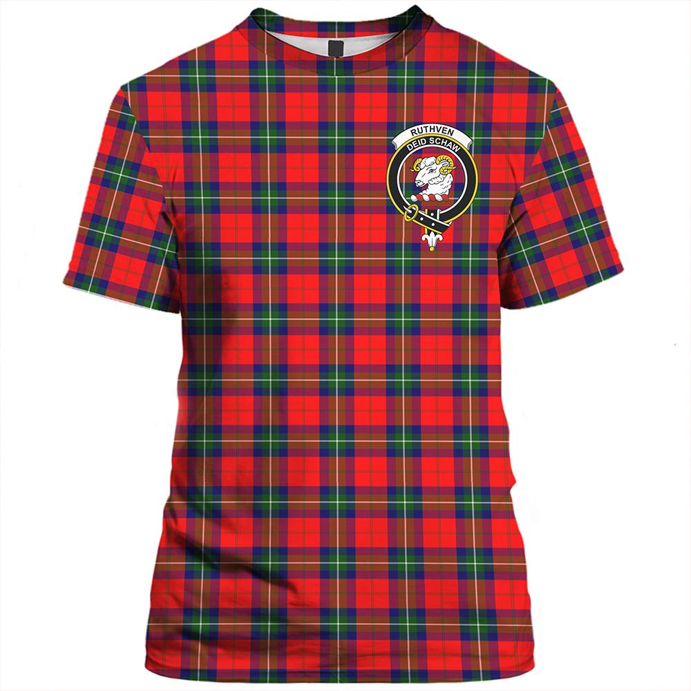 Ruthven Modern Tartan Classic Crest T-Shirt