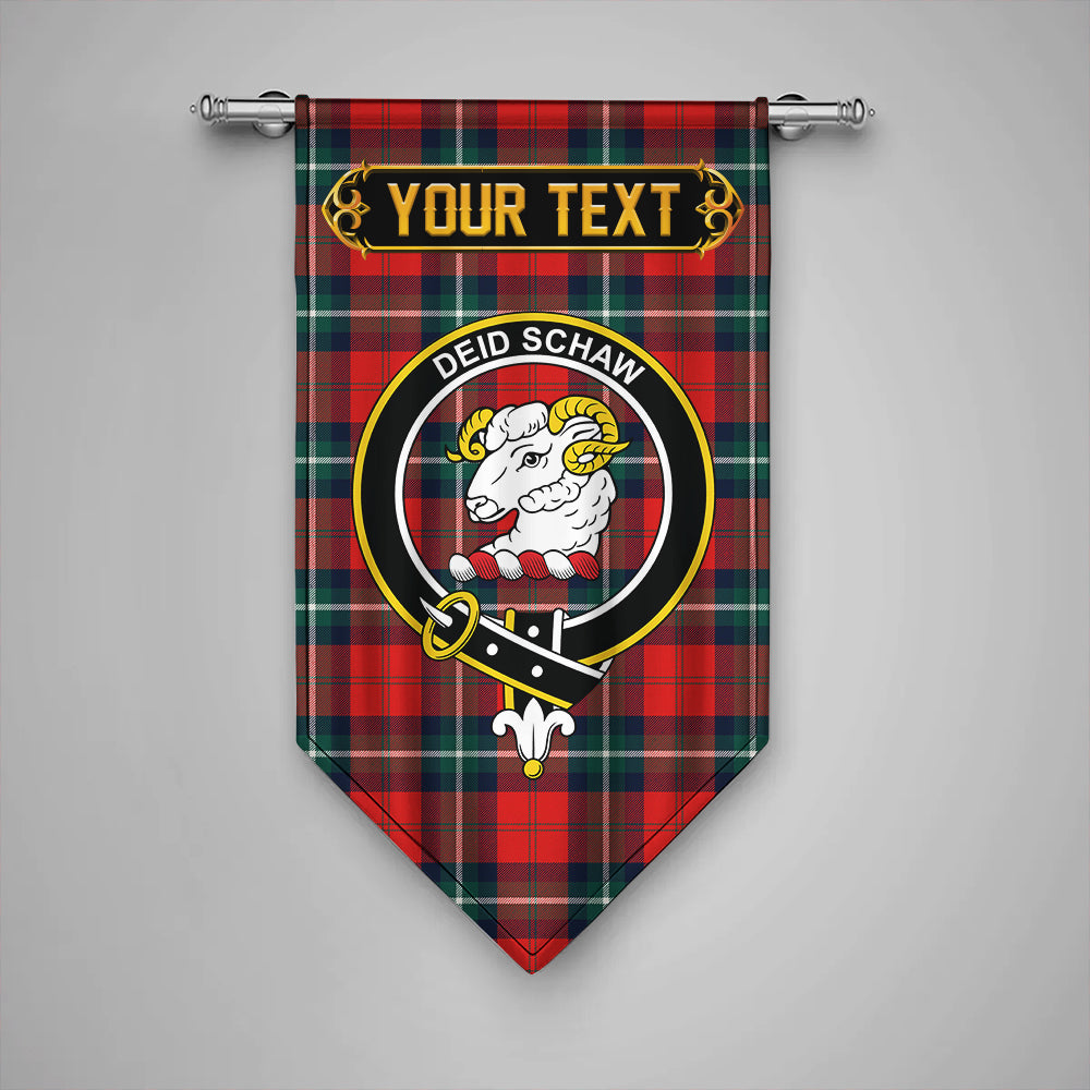 Ruthven Modern Clan Badge Tartan Gonfalon Personalize