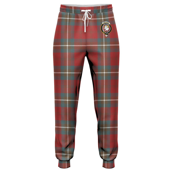 Ruthven Weathered Clan Badge Tartan Jogger Pants