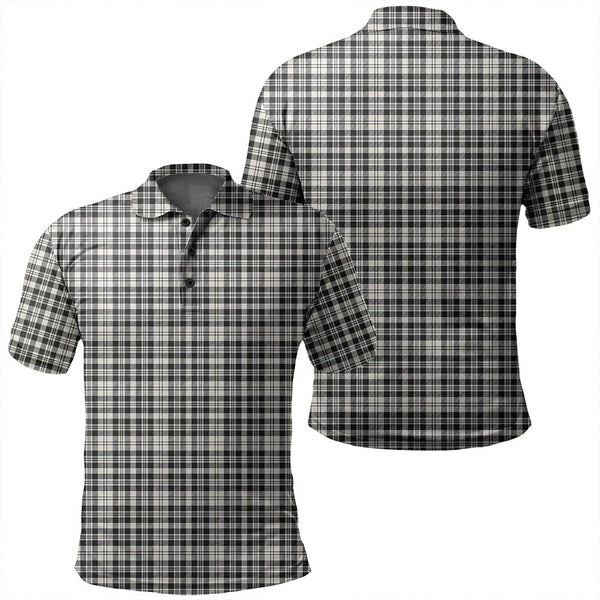 Scott Black & White Ancient Tartan Classic Polo Shirt