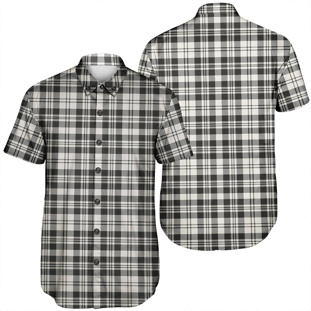 Scott Black & White Ancient Tartan Classic Short Sleeve Shirt