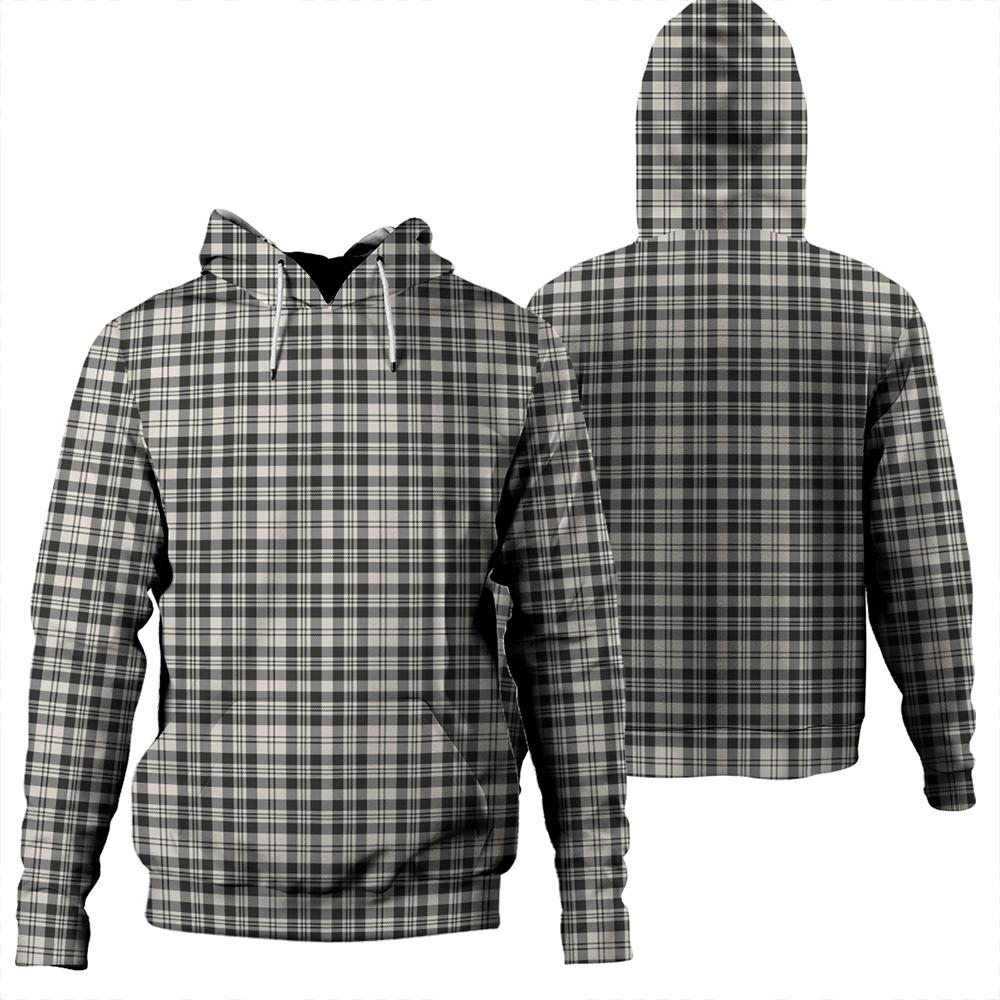 Scott Black & White Ancient Tartan Classic Hoodie