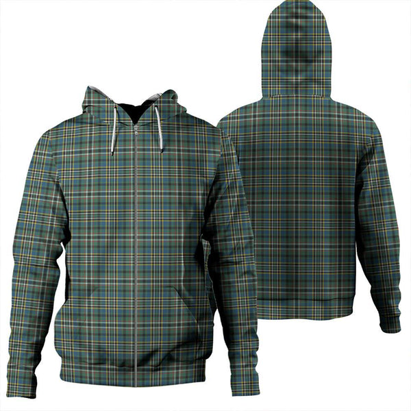 Scott Green Ancient Tartan Classic Zipper Hoodie