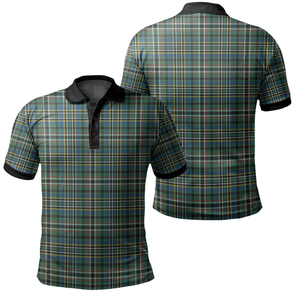 Scott Green Ancient Tartan Classic Polo Shirt Black Neck 2 Style