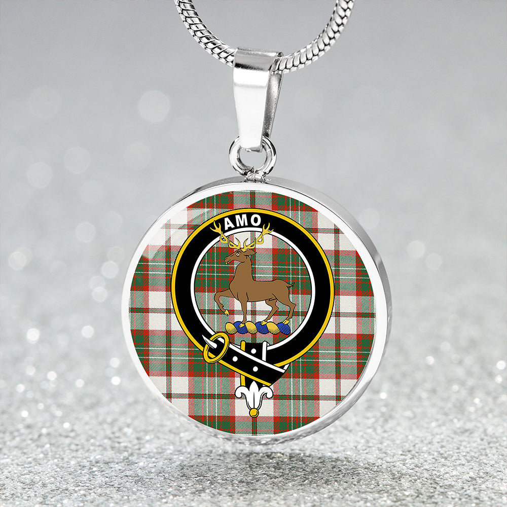 Scott Dress Anceint Clan Badge Tartan Classic Circle Necklace