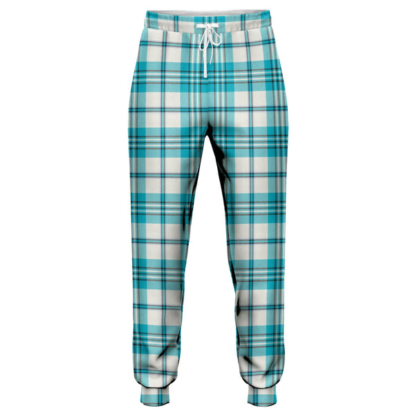 Scott Dress Turquoise Modern Tartan Jogger Pants