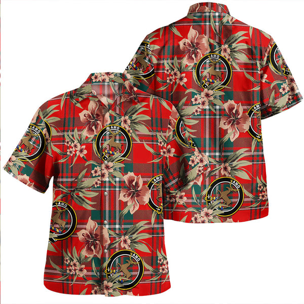 Scott Modern Clan Badge Tartan Aloha Hawaiian Shirt Tropical Old Style