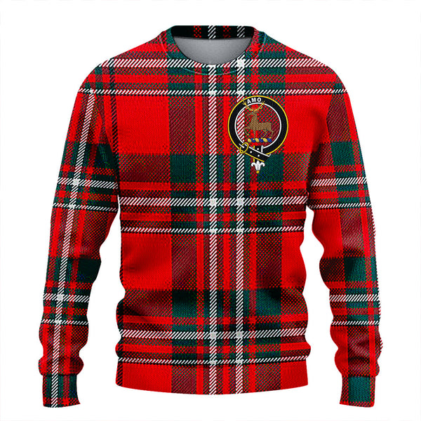 Scott Modern Clan Badge Tartan Knitted Sweater