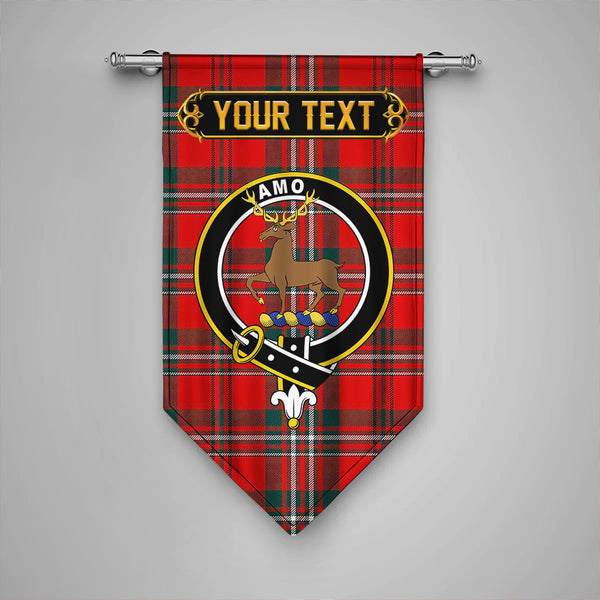 Scott Modern Clan Badge Tartan Gonfalon Personalize