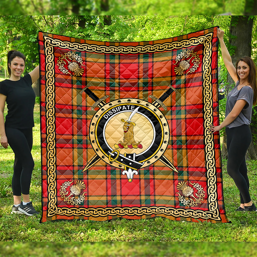 Scrimgeour of Glassary Modern Clan Badge Tartan Premium Quilt Celtic Shield