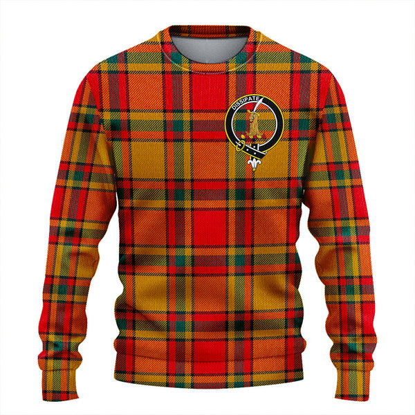 Scrimgeour of Glassary Modern Clan Badge Tartan Knitted Sweater