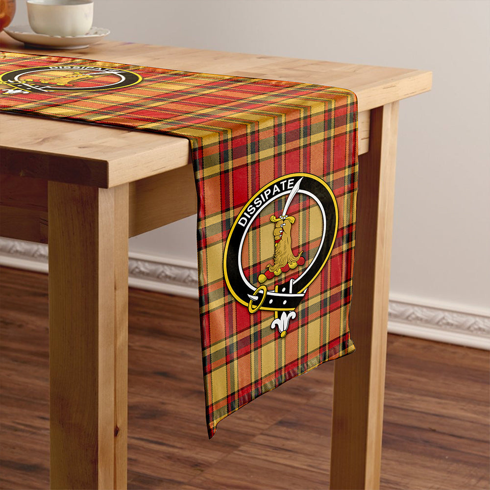 Scrimgeour of Glassary Weathered Clan Badge Tartan Table Runner