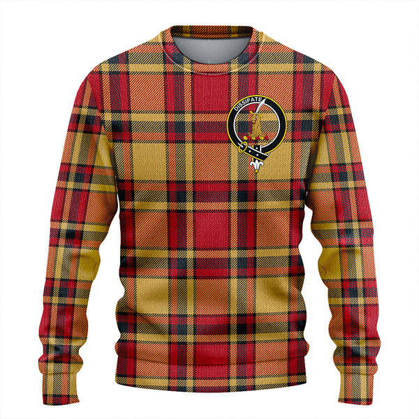 Scrimgeour of Glassary Weathered Clan Badge Tartan Knitted Sweater