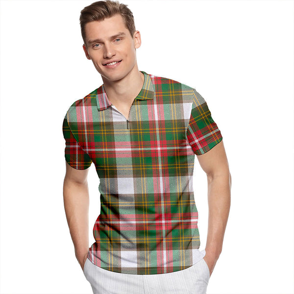 Seller Dress #2 Ancient Tartan Classic Lapel Zip Short Sleeve Polo