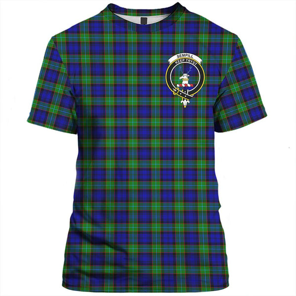 Sempill Modern Tartan Classic Crest T-Shirt