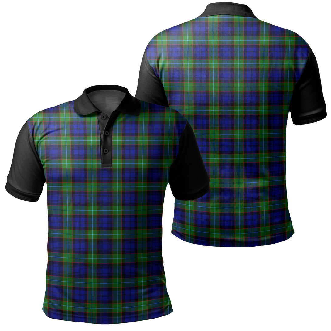 Sempill Modern Tartan Classic Polo Shirt Black Neck 1 Style