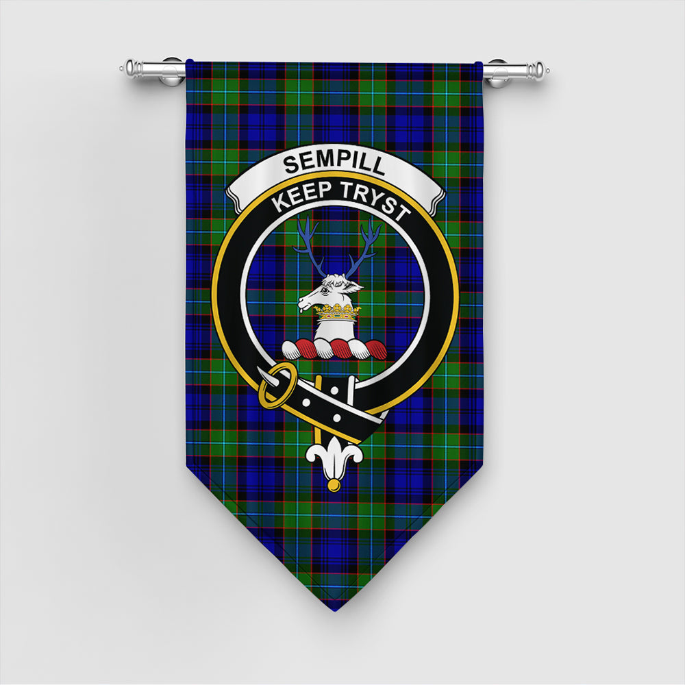 Sempill Modern Tartan Classic Crest Gonfalon