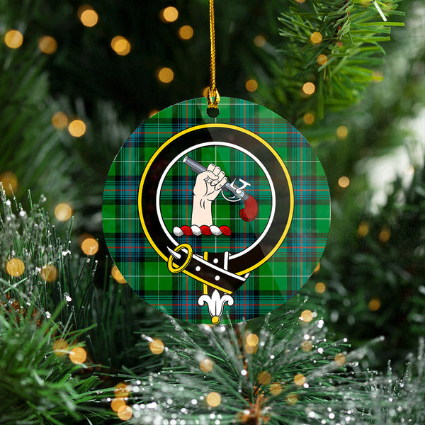 Semple Ancient Clan Badge Tartan Plastic Christmas Ornaments