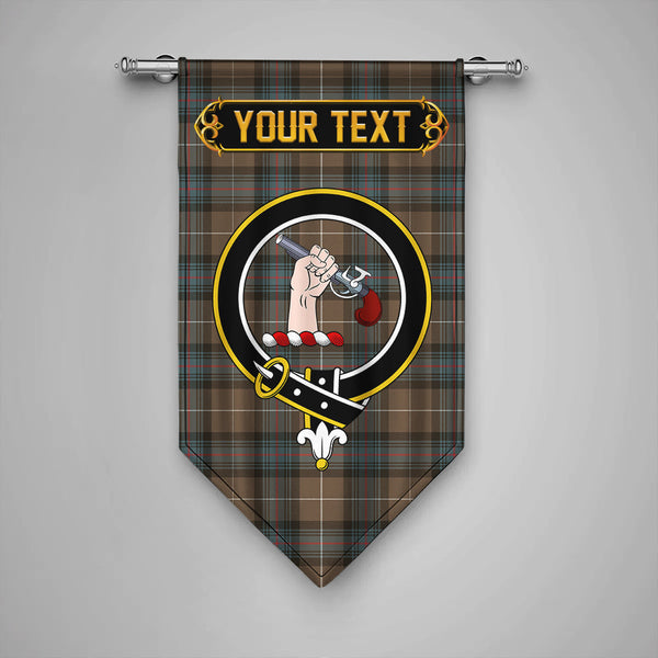 Semple Weathered Clan Badge Tartan Gonfalon Personalize