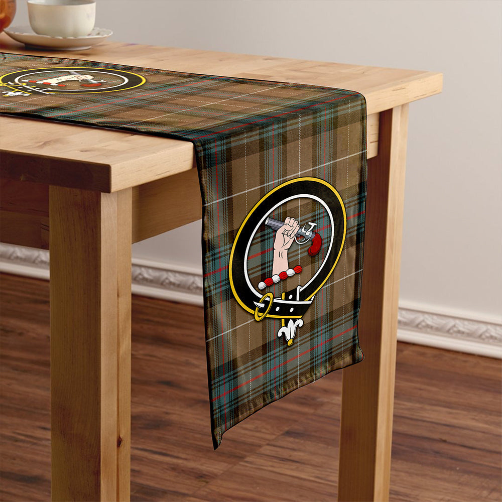 Semple Weathered Clan Badge Tartan Table Runner