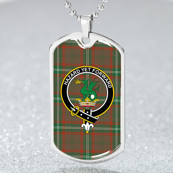 Seton Hunting Ancient Clan Badge Classic Tartan Dog Tag Necklace