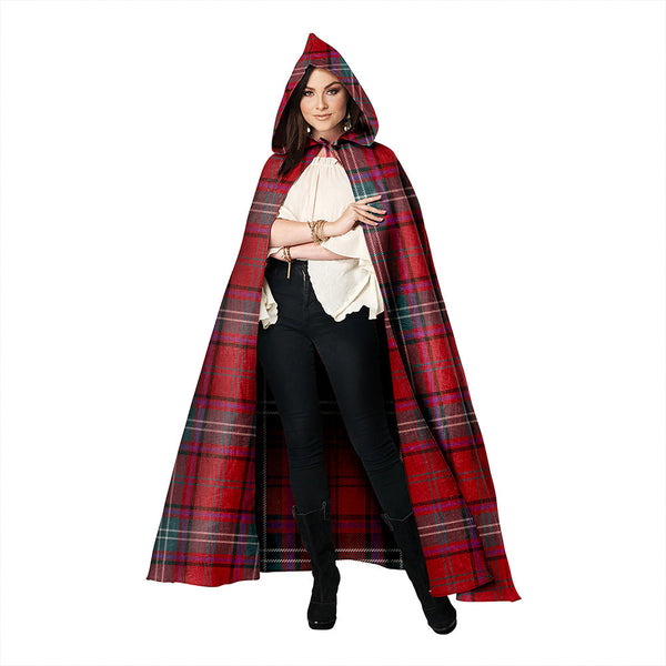 Seton Weathered Clan Badge Tartan Hooded Cloak