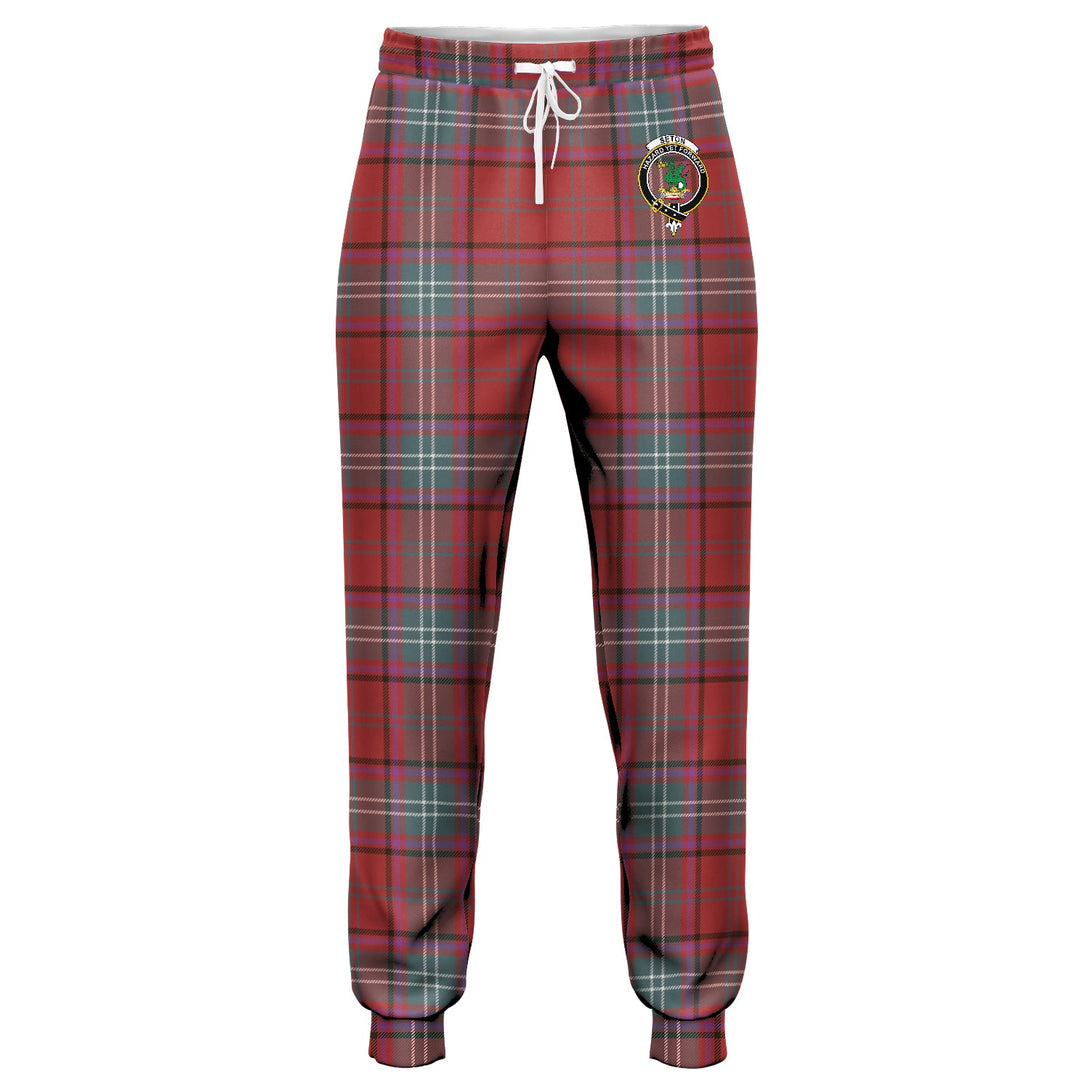 Seton Weathered Clan Badge Tartan Jogger Pants