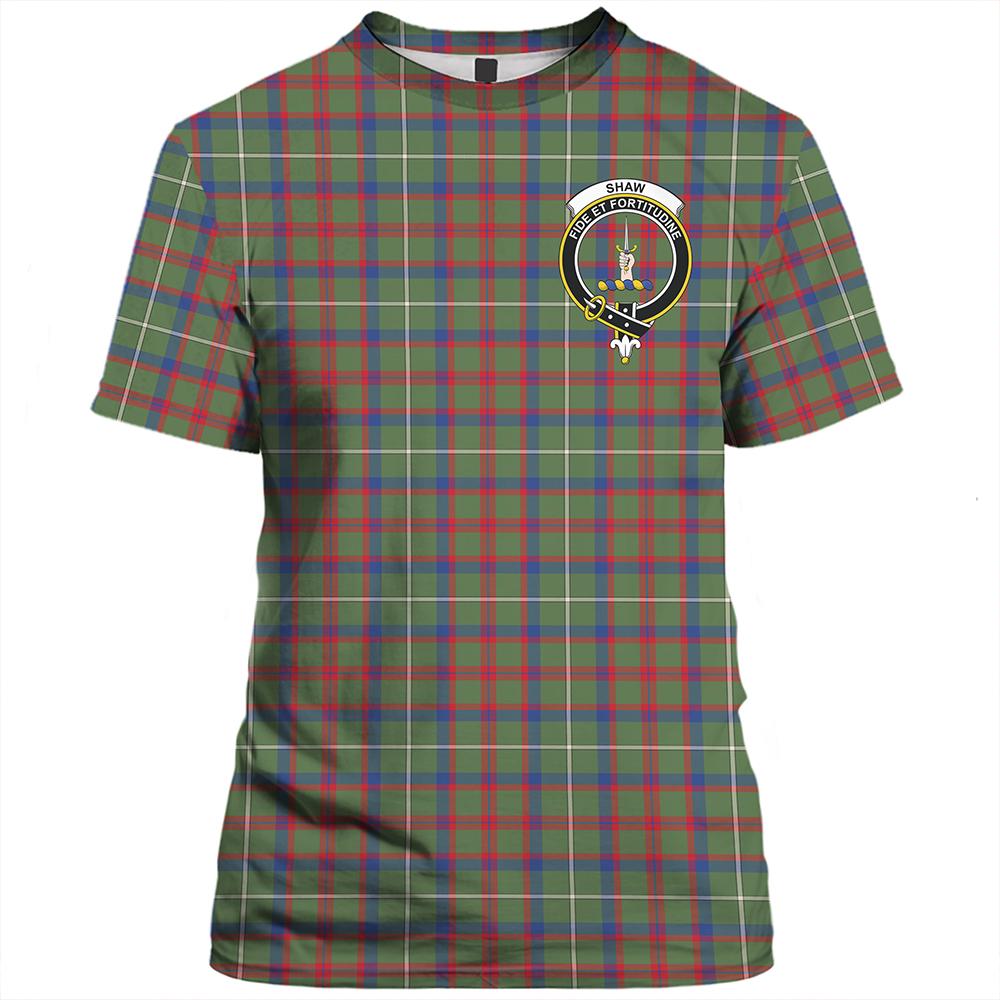 Shaw Green Modern Tartan Classic Crest T-Shirt