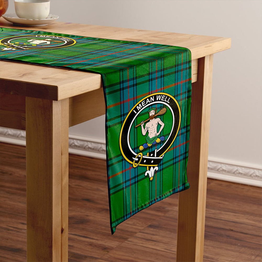 Shaw Ancient Clan Badge Tartan Table Runner