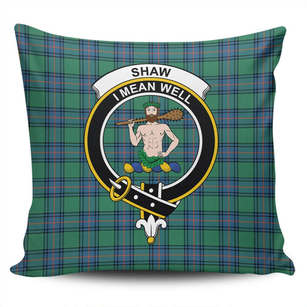 Shaw Ancient Tartan Classic Crest Pillow Cover