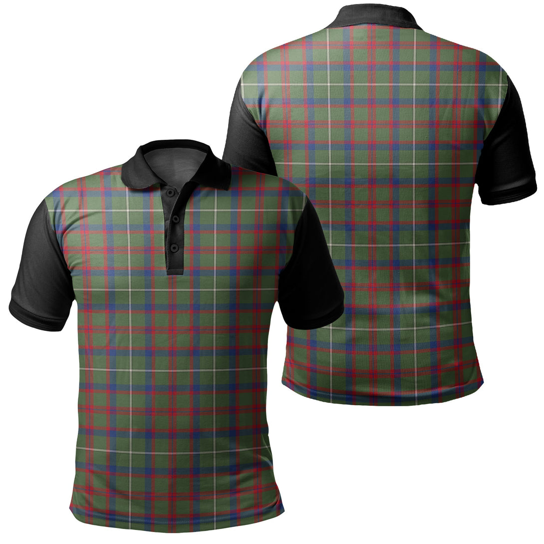 Shaw Green Modern Tartan Classic Polo Shirt Black Neck 1 Style