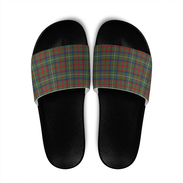 Shaw Green Modern Tartan Classic Slide Sandals