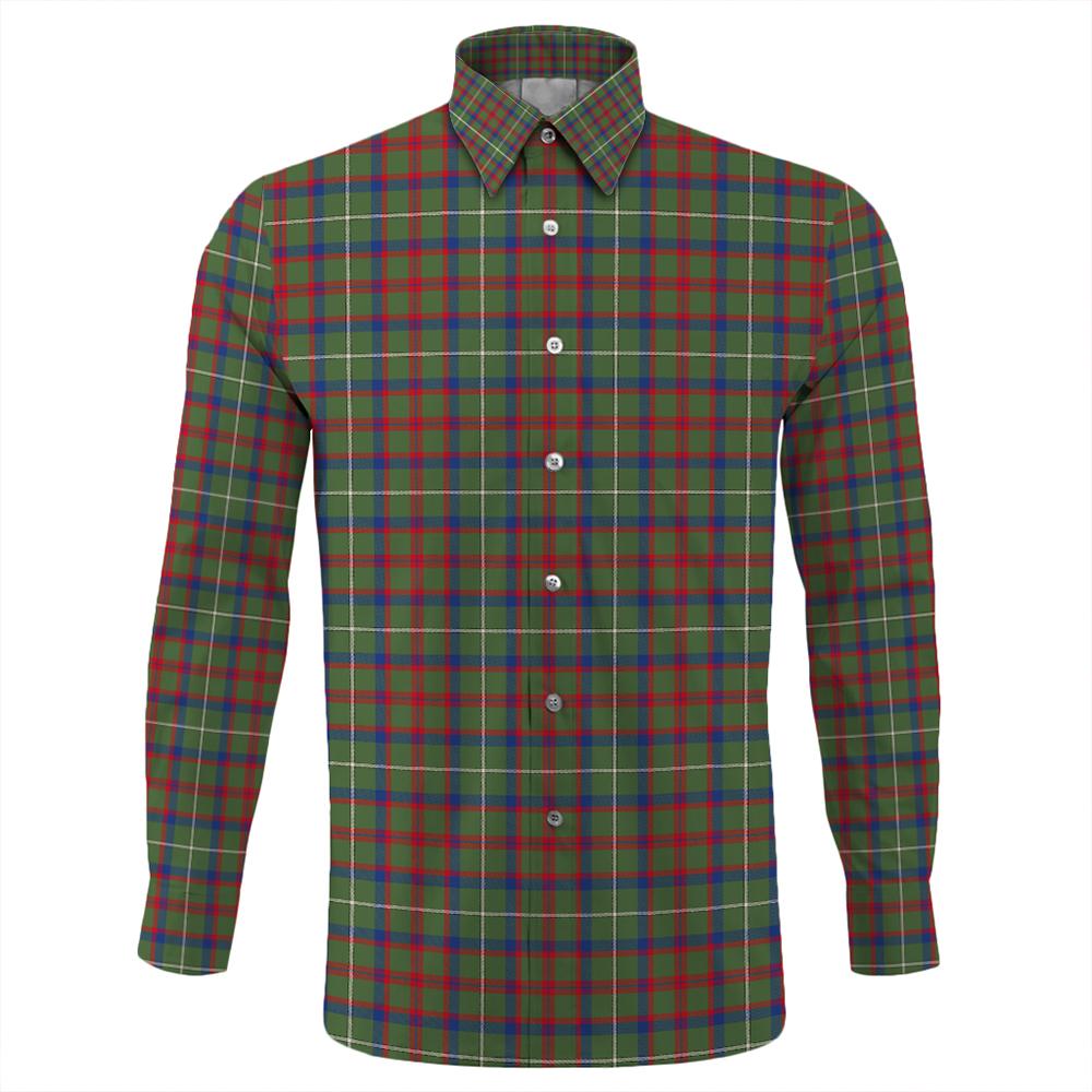 Shaw Green Modern Tartan Classic Long Sleeve Button Shirt