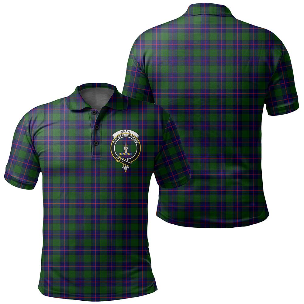 Shaw Modern Tartan Classic Crest Polo Shirt