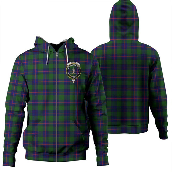 Shaw Modern Tartan Classic Crest Zipper Hoodie