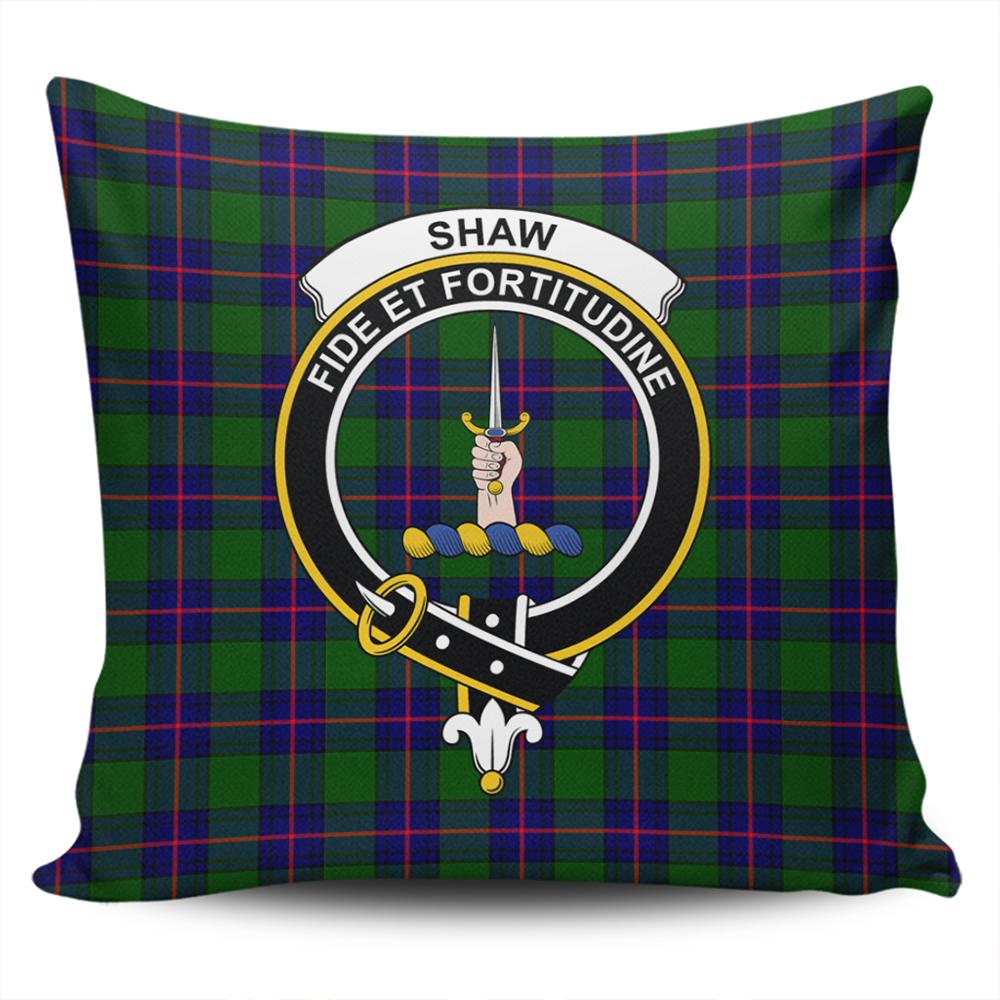 Shaw Modern Tartan Classic Crest Pillow Cover