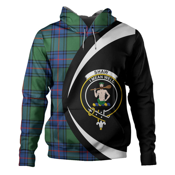 Shaw Modern Clan Badge Tartan Hoodie Circle Style