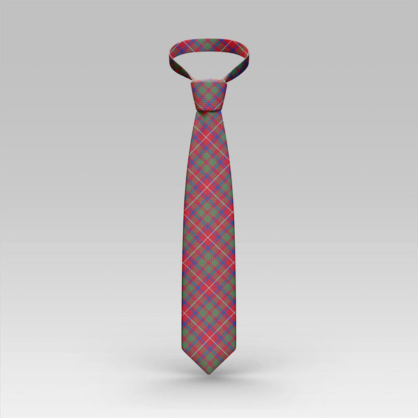 Shaw Red Modern Tartan Classic Tie