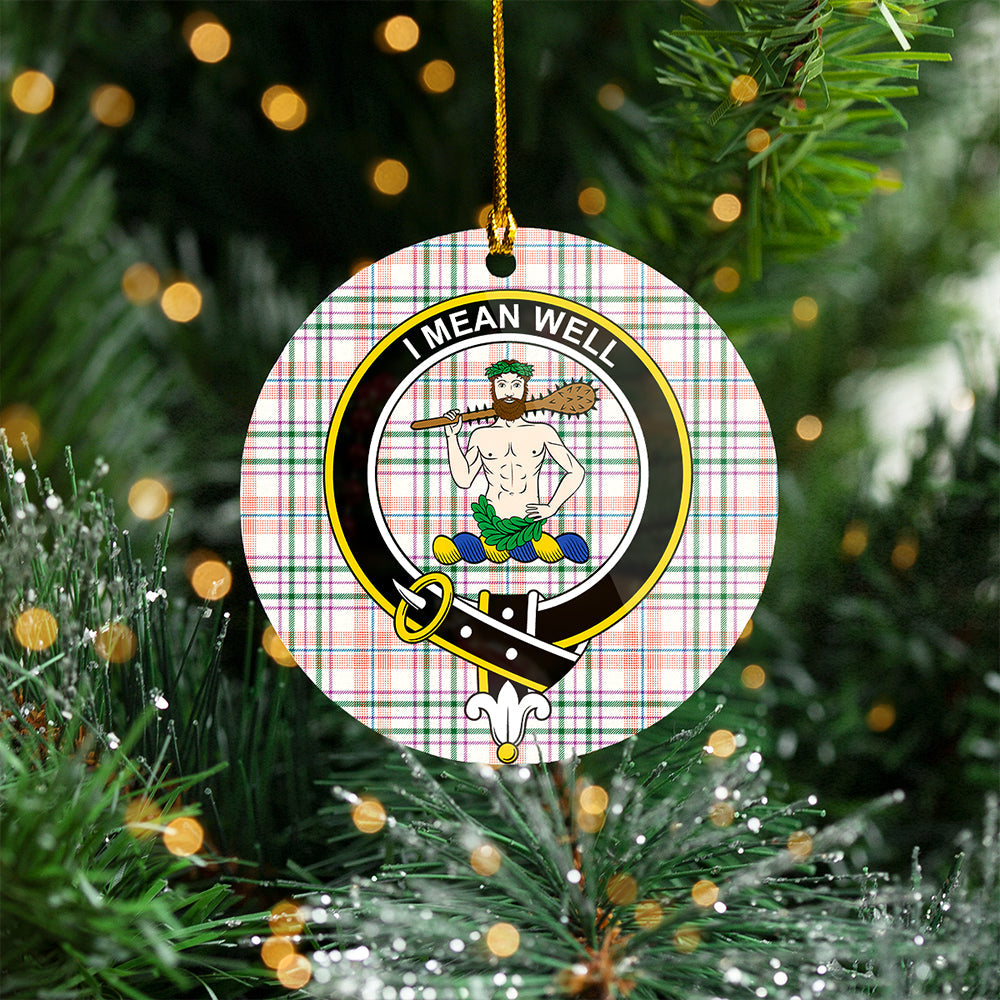 Shaw Women's Dress Ancient Clan Badge Tartan Plastic Christmas Ornaments