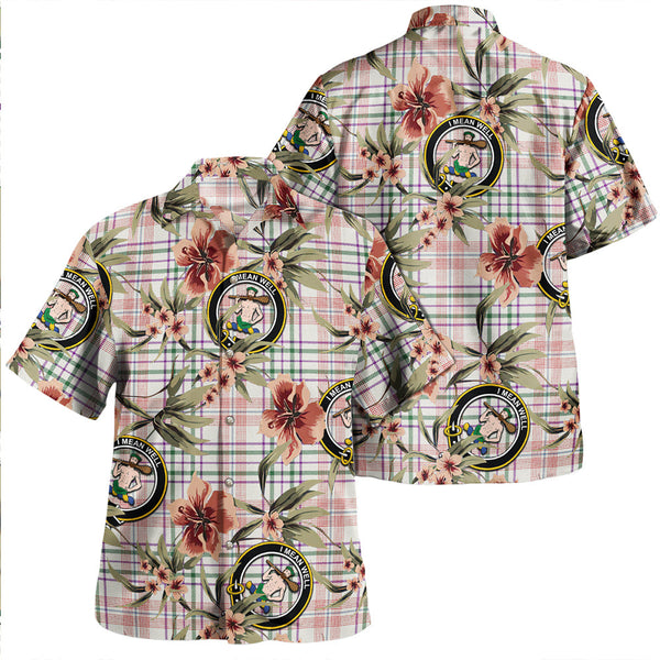 Shaw Women's Dress Modern Clan Badge Tartan Aloha Hawaiian Shirt Tropical Old Style