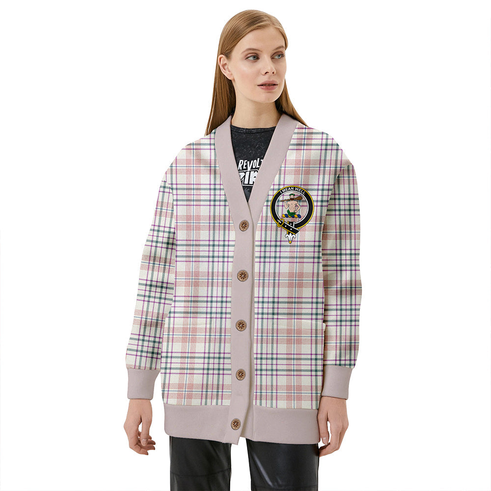 Shaw Women's Dress Weathered Clan Badge Tartan V-neck Cardigan