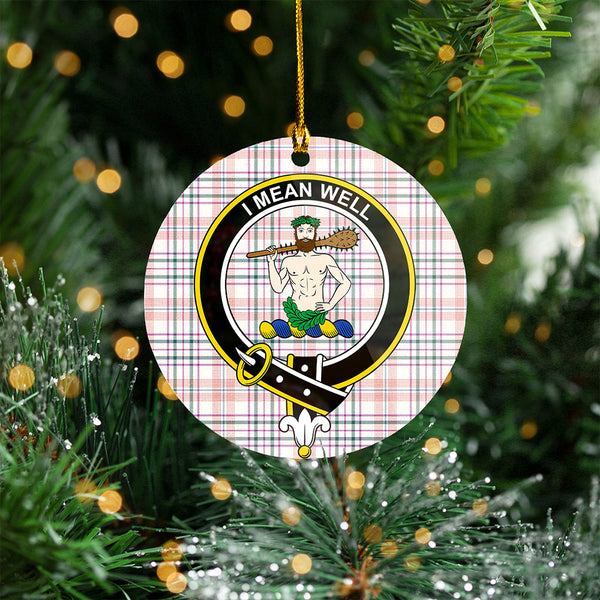 Shaw Women's Dress Weathered Clan Badge Tartan Plastic Christmas Ornaments