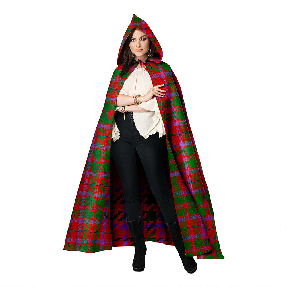 Shaw of Tordarroch Ancient Clan Badge Tartan Hooded Cloak